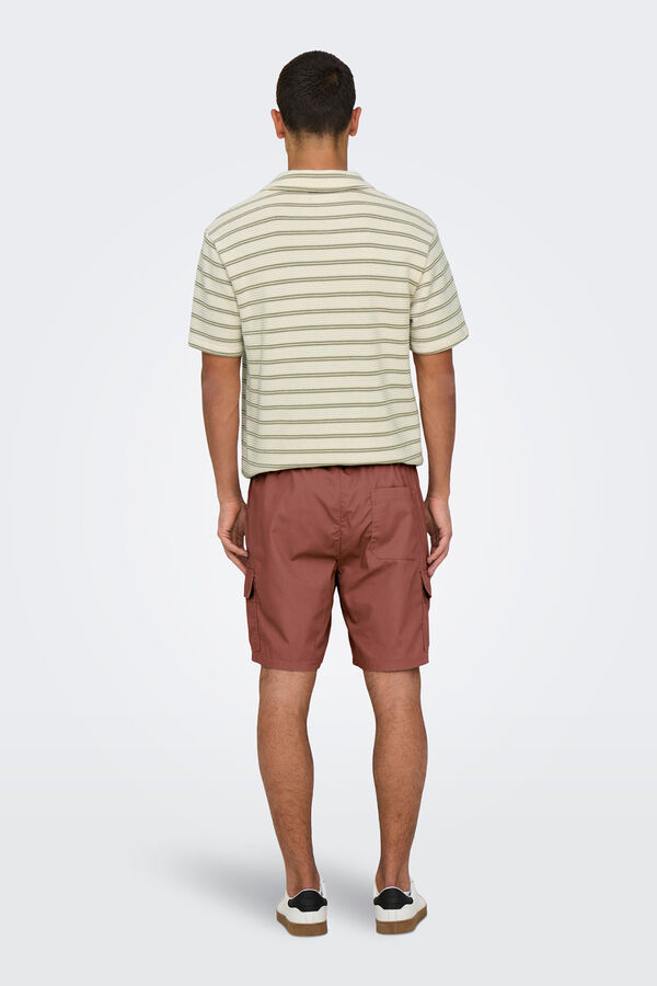 Only & Sons Cargo Bermuda shorts nude