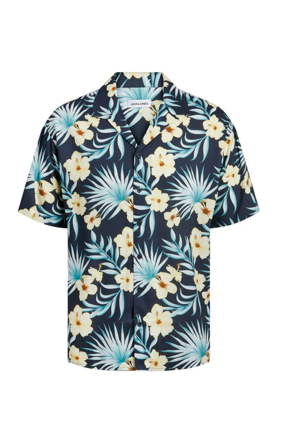 Springfield Camisa manga curta havaiana marinho