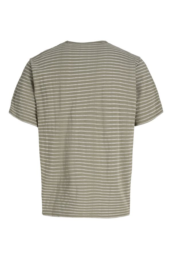 Jack & Jones Striped relaxed fit T-shirt green