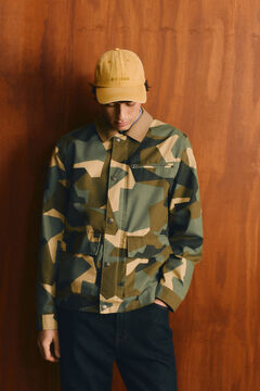 Springfield Camouflage contrast collar parka