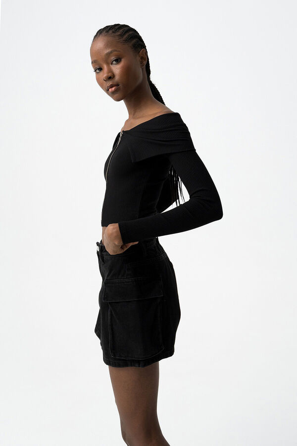 Tiffosi Young Camiseta Super Slim negro