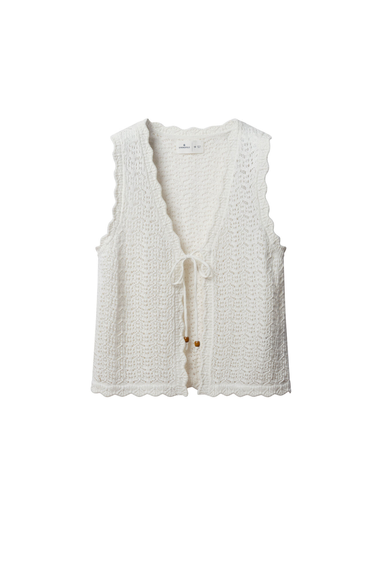 Springfield Pointelle knit gilet