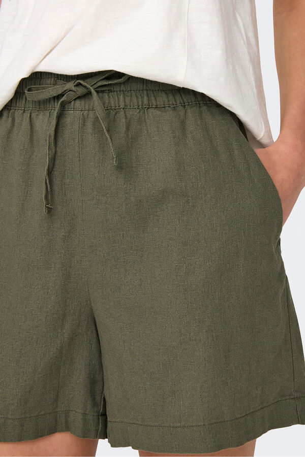JDY Short lino verde