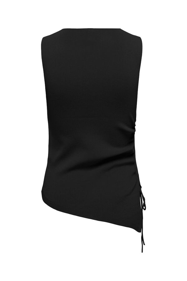 Only Top de punto lazo negro