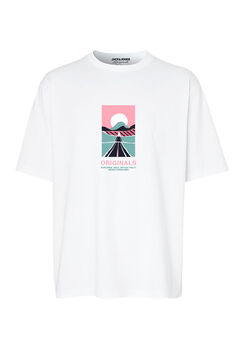 Springfield T-shirt with front print white