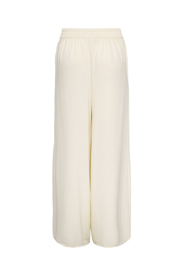 JDY Wide fluid trousers white