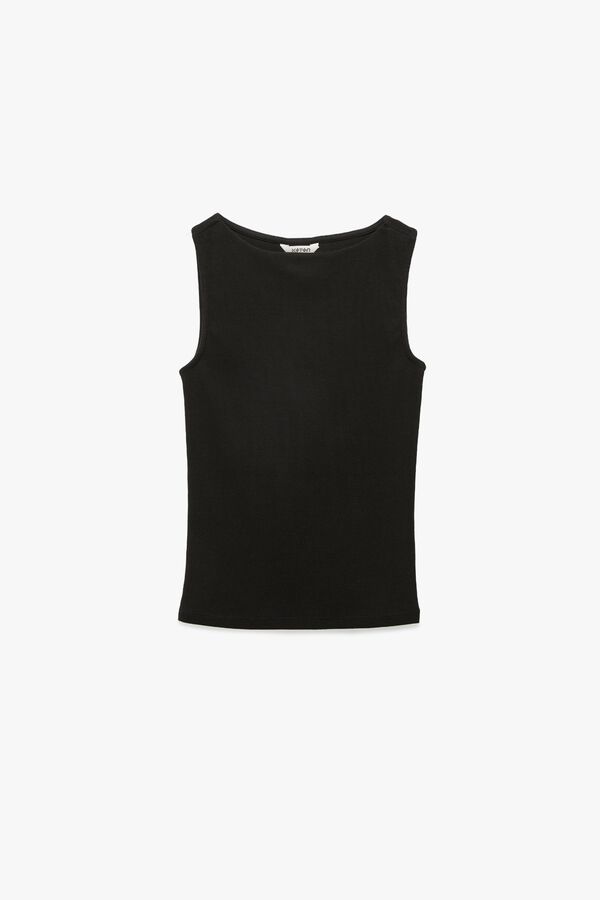 Koton Top b&aacute;sico sin mangas negro