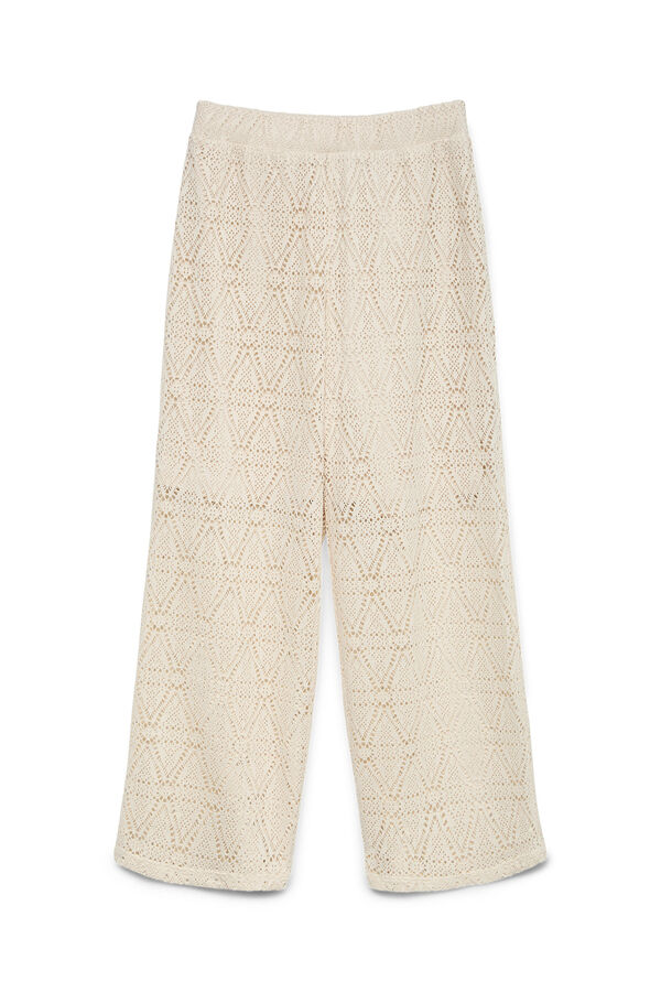 Vero Moda Girl Long trousers with openwork details grey