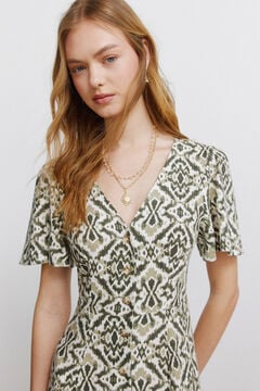 Springfield Printed shirt dress