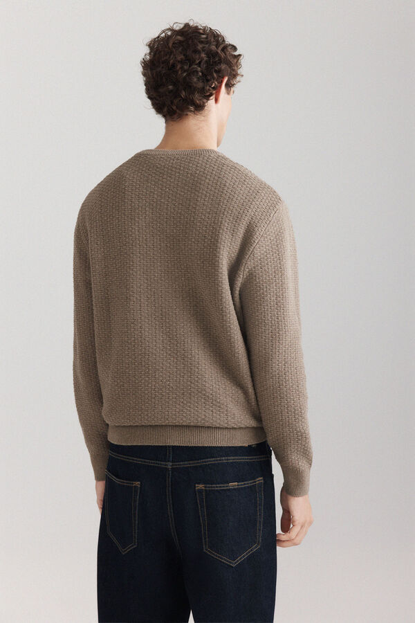 Springfield Structure knit jumper nude