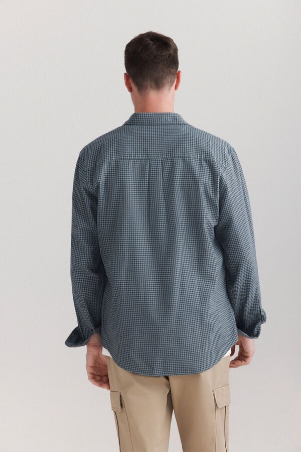 Springfield Chemise &agrave; carreaux vichy vert