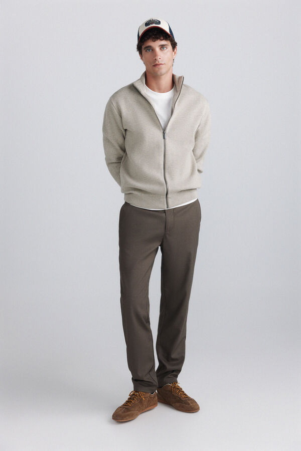 Springfield Zip fastening Milano cardigan nude