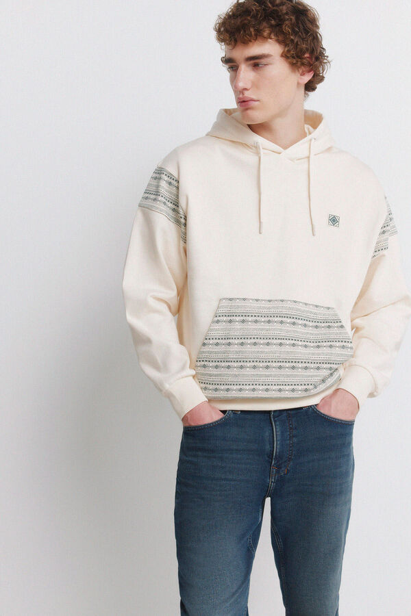 Springfield Knit denim overdyed slim fit jeans blue