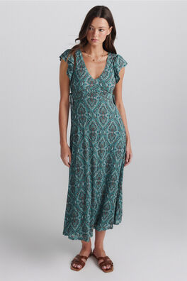 Vestido volante cordones