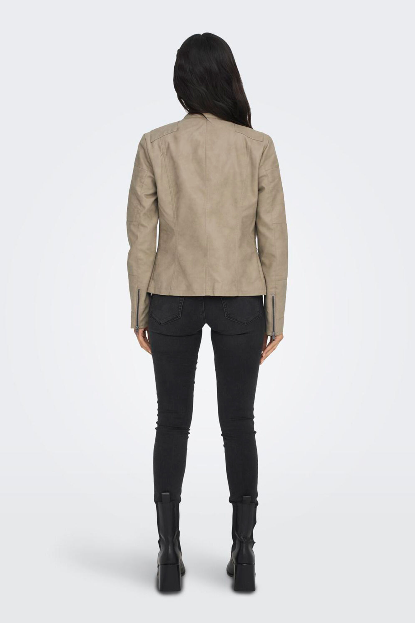 Only Cazadora estilo biker con cierre cremallera