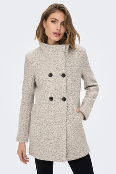 Springfield Long coat with buttons gris medio