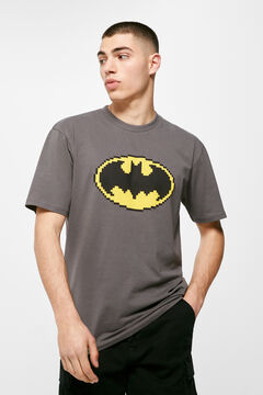 Springfield T-shirt Batman logo demi gris