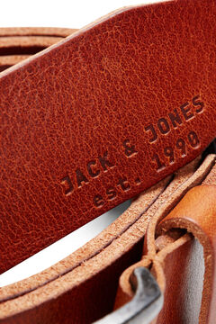 Jack & Jones Lederg&uuml;rtel mit Metallschnalle
