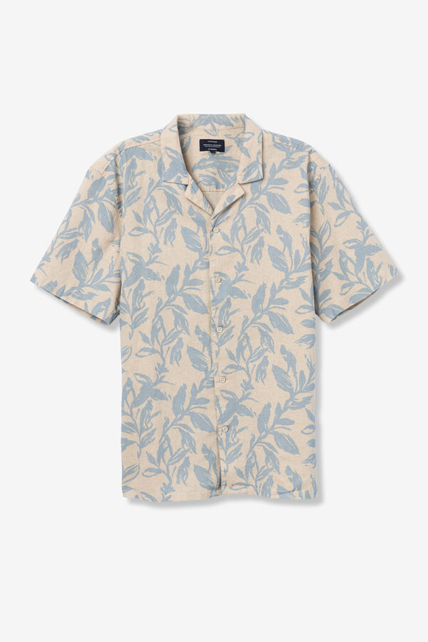 Tiffosi Camisa de corte folgado bege