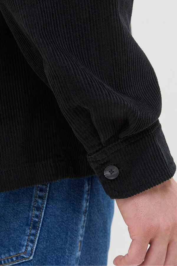 JJ REBEL Regular fit corduroy overshirt black