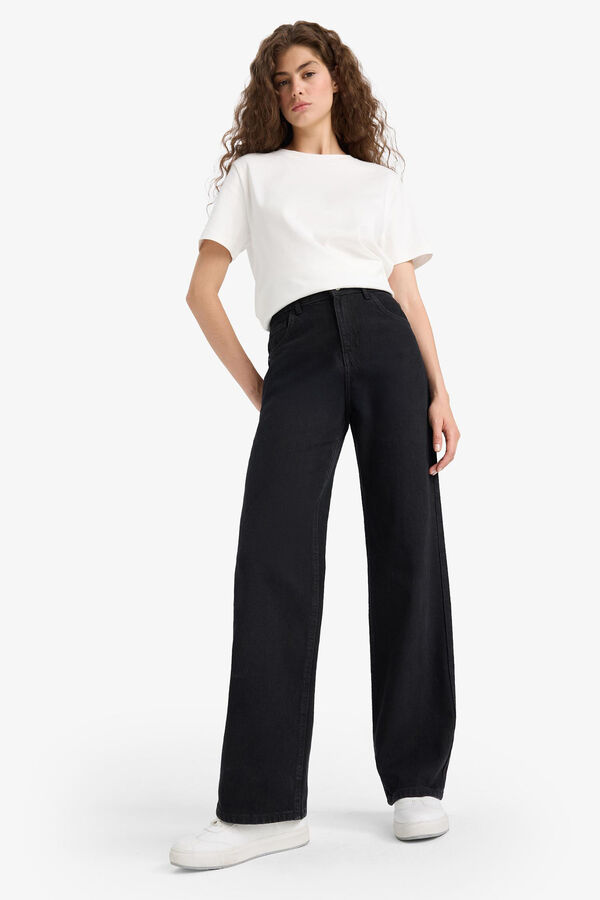 DeFacto High-waisted jeans black