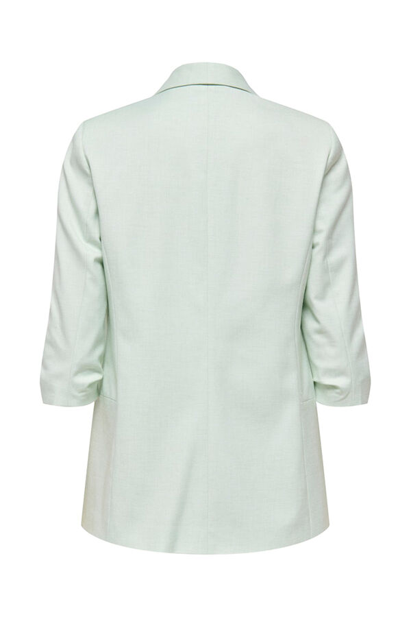 Only Open rolled-up sleeve blazer beige