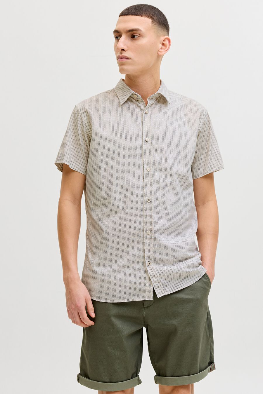 Camisa slim fit estampada