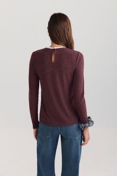 Springfield Long sleeve pleated T-shirt