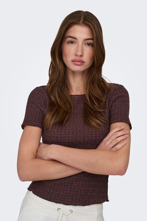 Only Structured crop top nude