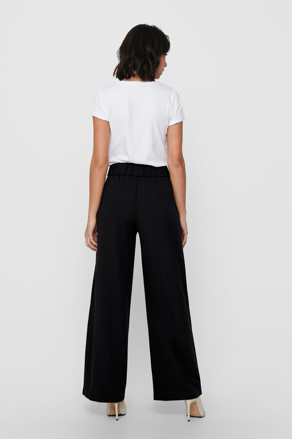 Springfield Wide leg trousers crna