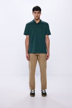 Springfield Polo piqué coupe regular fit vert