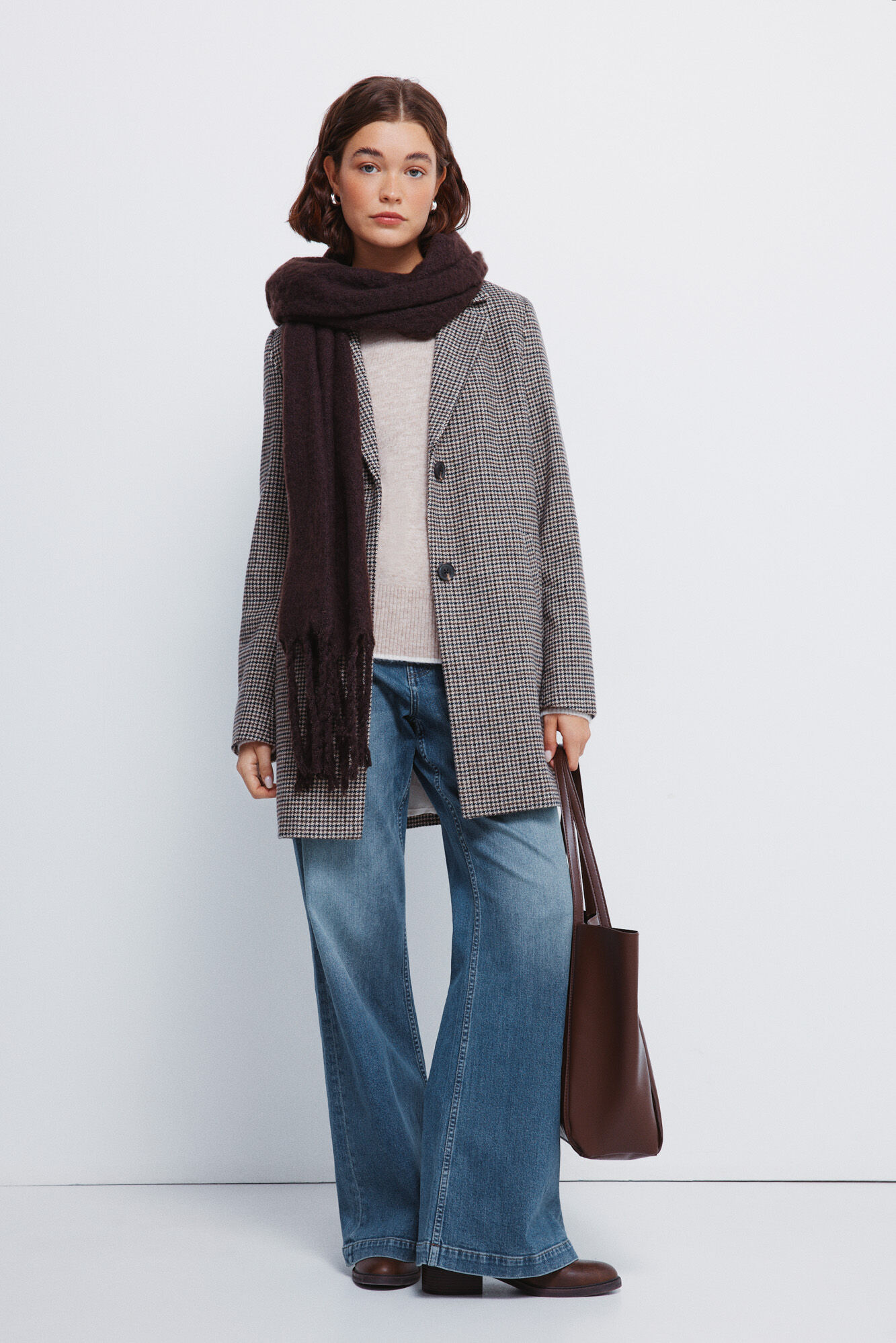 Springfield Casaco sobretudo com gola de lapela