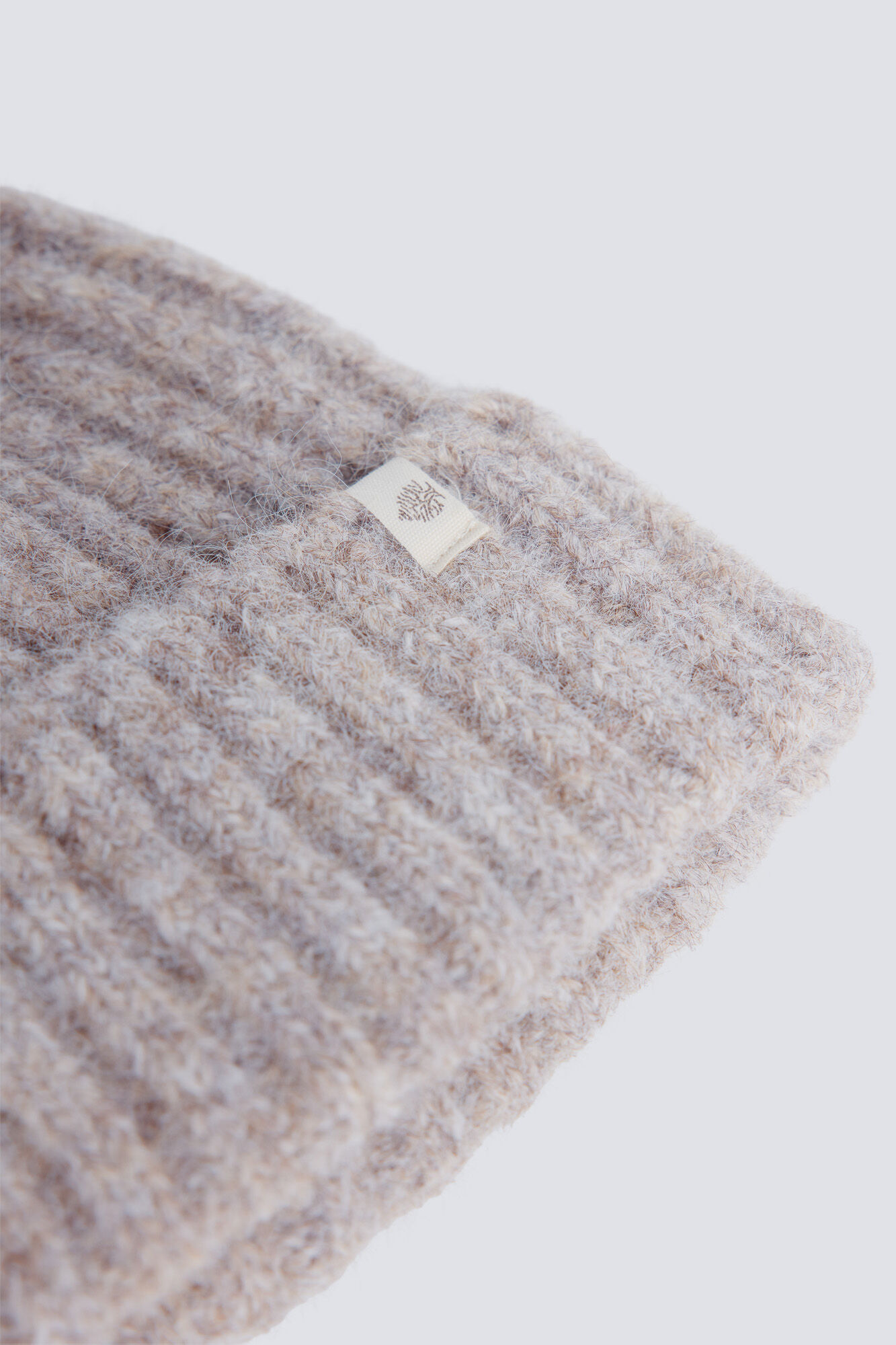 Springfield Gorro beanie de punto en crudo