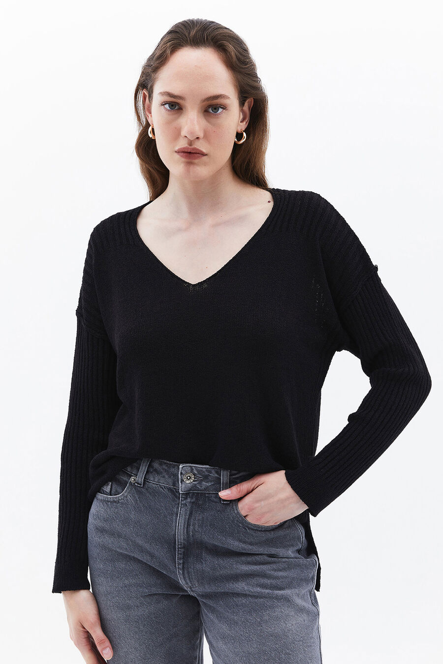 Jersey de cuello pico