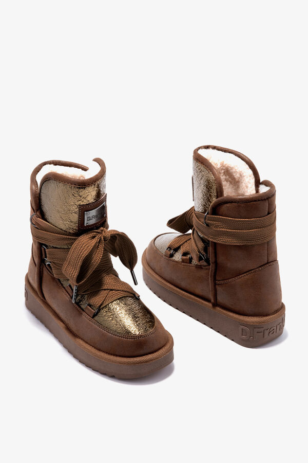 D. Franklin Botas apr&egrave;s ski glitter vegan tostado