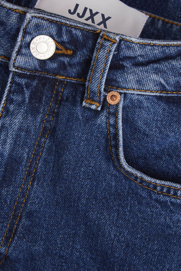 Springfield High-rise bootcut jeans kék