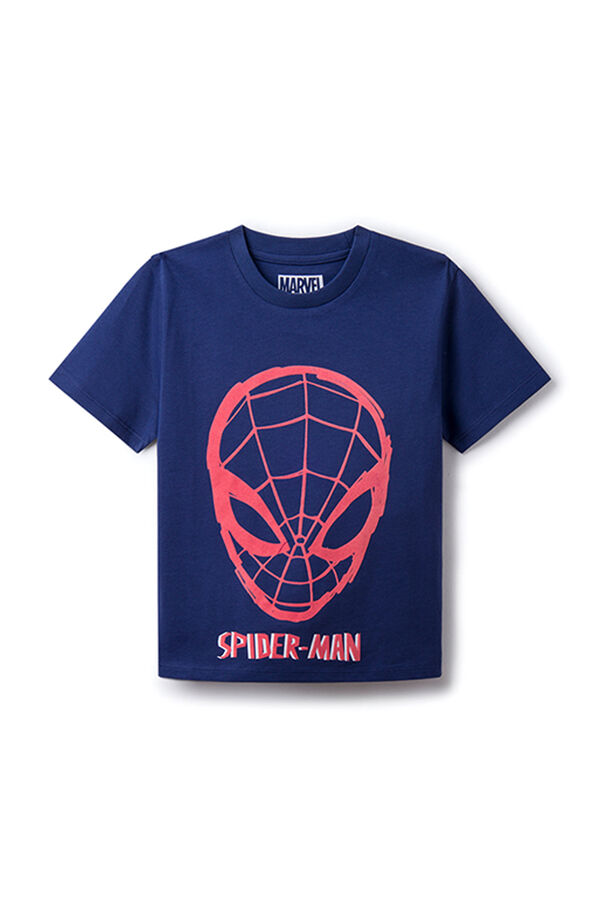 Springfield Spiderman-mintás póló fiúknak kék