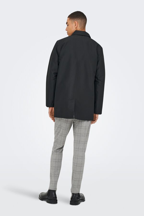 Only & Sons Light trench coat black