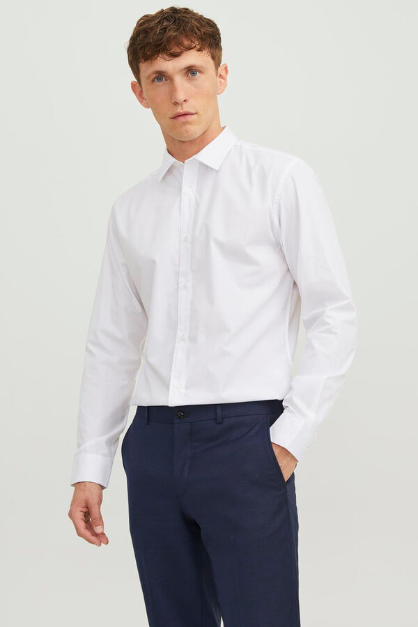 Springfield classic slim fit shirt white