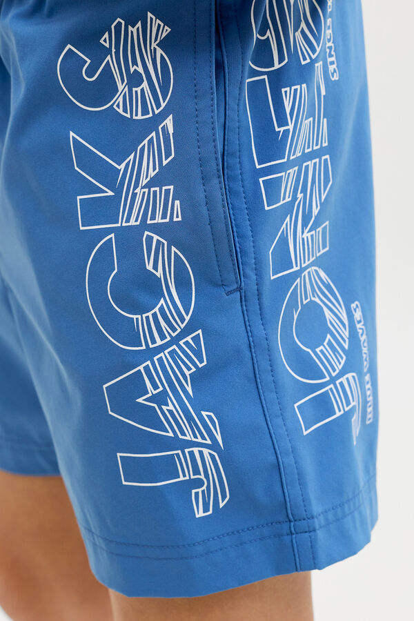 Jack & Jones Junior Logo regular swimwear blue