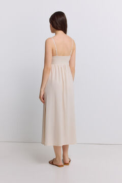Springfield Vestido midi tirantes crochet