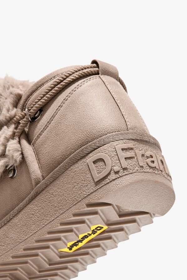 D. Franklin Botins de trekking com pelo e atacadores azul