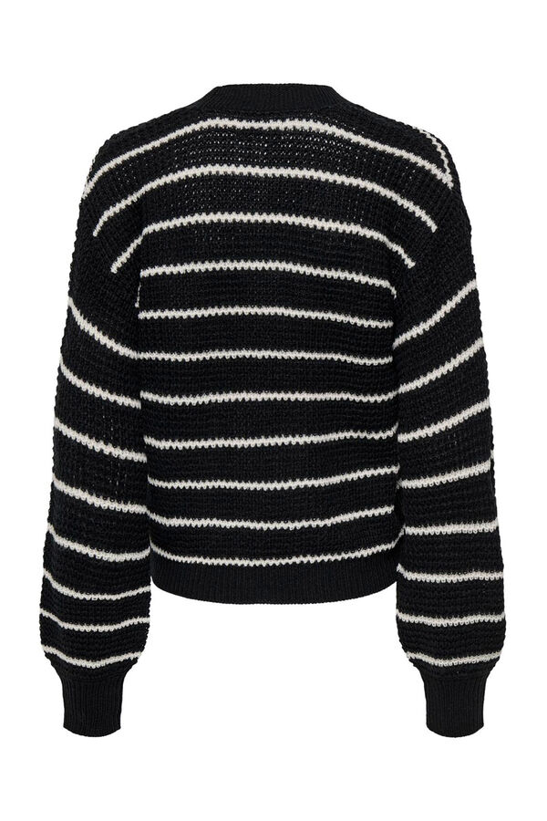 Springfield Striped cardigan crna