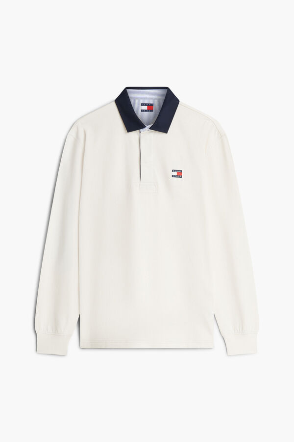 Tommy Jeans Rugby polo shirt white