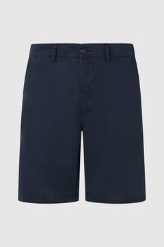 Springfield Regular Fit Chinos Style Bermuda Shorts navy
