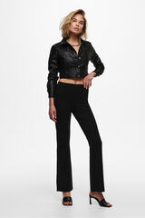 JDY Pantal&oacute;n campana ajustado negro