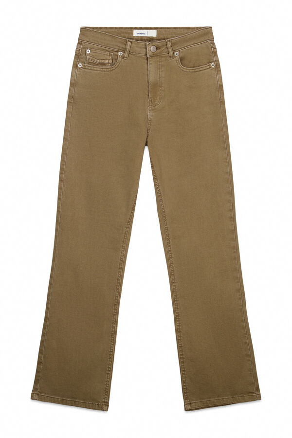 Springfield Kick flare jeans color nude