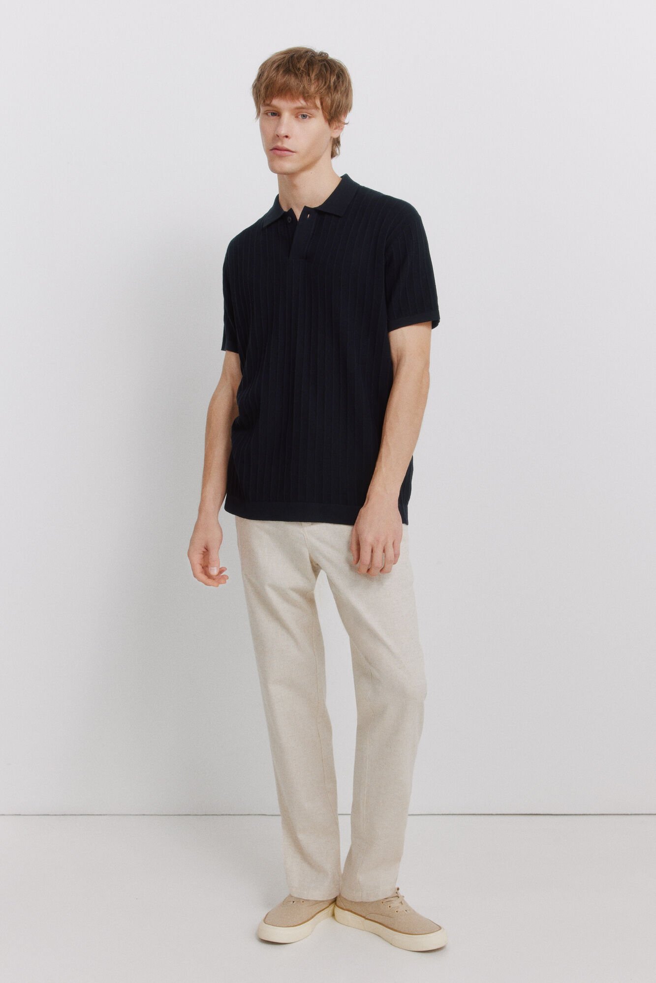 Springfield Basic structured polo shirt