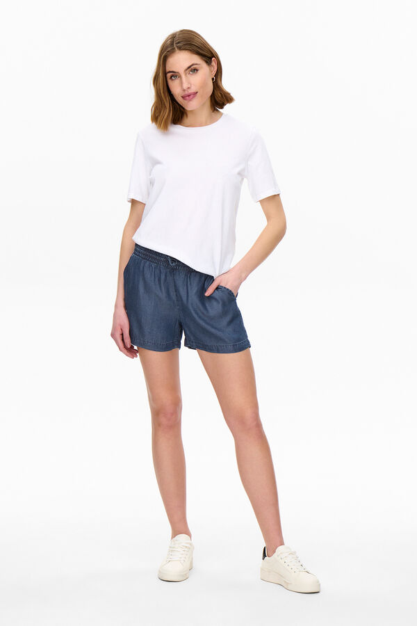 Only Short vaquero fluido azul