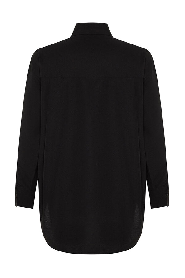 Trendyol Camisa algod&oacute;n negro